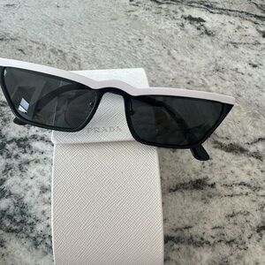 Prada Two-Tone Black and White Sunglasses